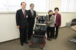 釜石地区法人会様から車椅子が寄せられました